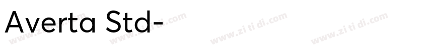 Averta Std字体转换